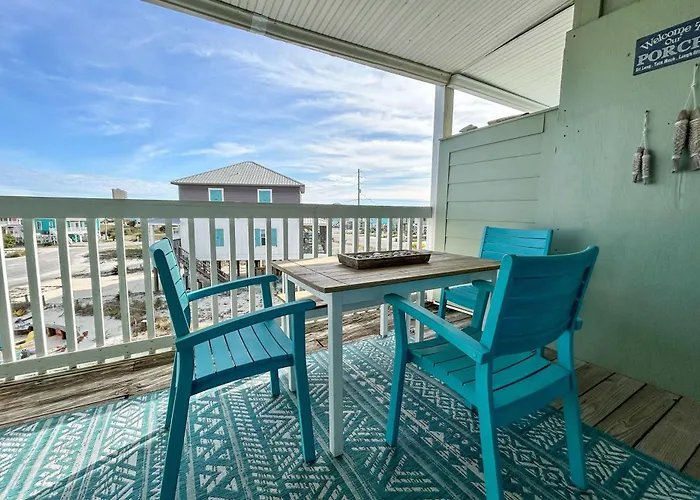 Waterfront With Shared Pool & Pier Gas Grill Balcony & Ac * Gulf Shores