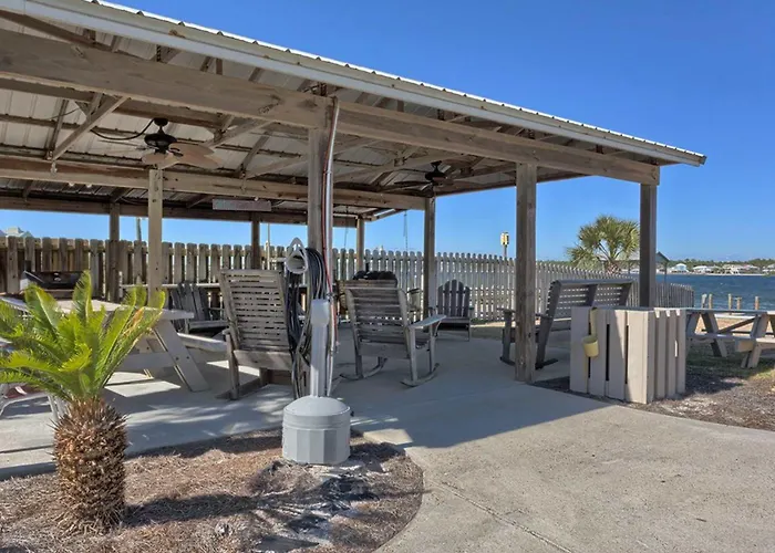 Waterfront With Shared Pool & Pier Gas Grill Balcony & Ac Gulf Shores